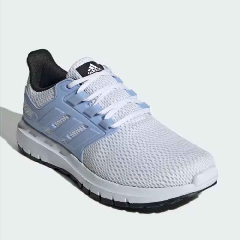 Adidas Cloud White and Sky Blue Running Shoes